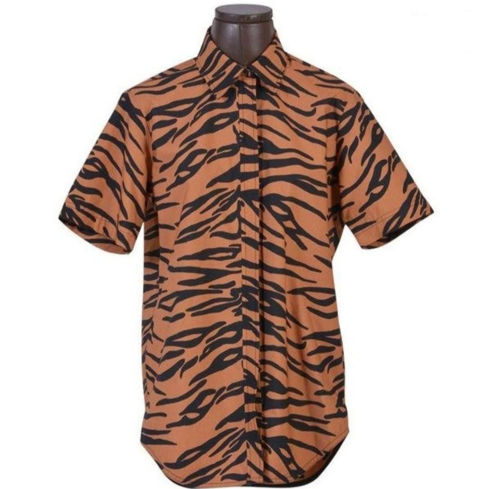 Céline by Phoebe Philo Tiger Print Shirt